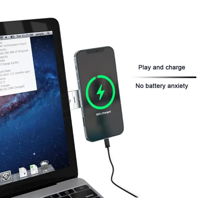 Portable Shrink Aluminum Alloy Mobile Phone Holder Notebook Expand Folding Mobile Phone Bracket Computer Lazy Expansion Stand