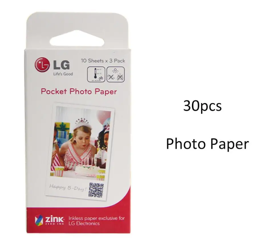 Photo paper 3 дюйма цинк Фотобумага для PD251 PD261 PD239 211 241233 мини Портативный Bluetooth IOS и Android мобильный телефон фото принтеры - Цвет: Photo paper