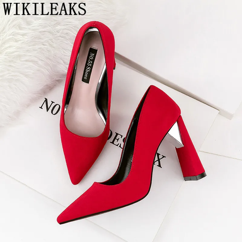 Дизайнерские свадебные туфли синие офисные Женская Классическая обувь на