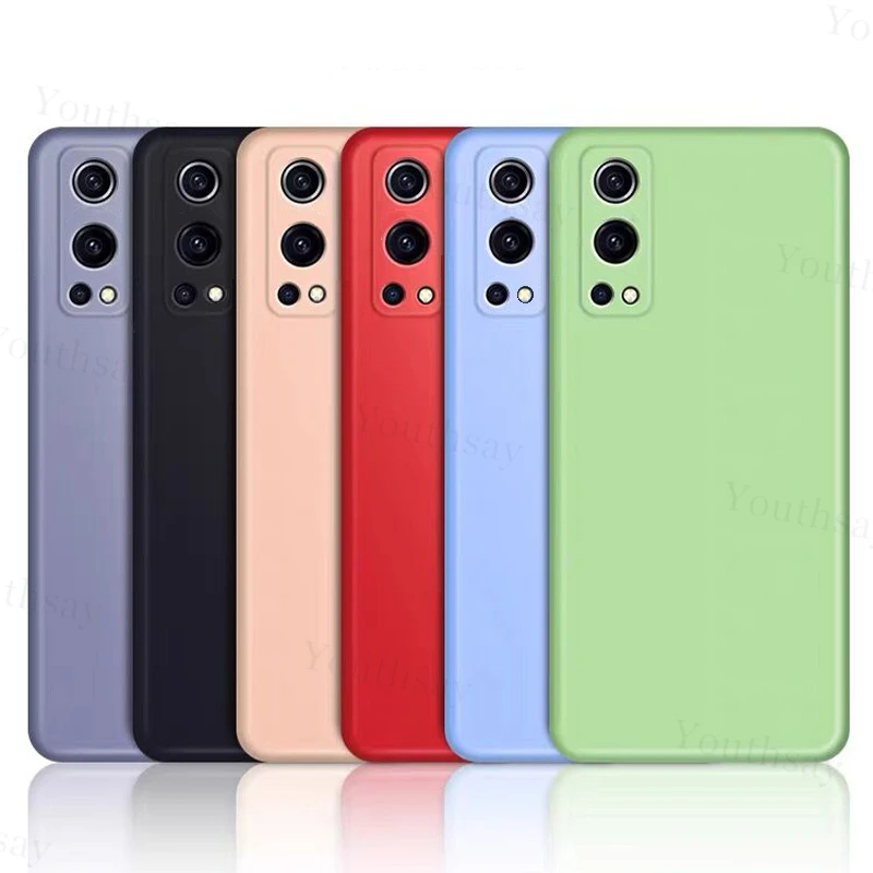 

For Oneplus Nord2 5G Case Square Liquid Silicone Anti-slip Rubber Phone Case For Oneplus Nord2 5G Cover For Oneplus Nord N20 5G