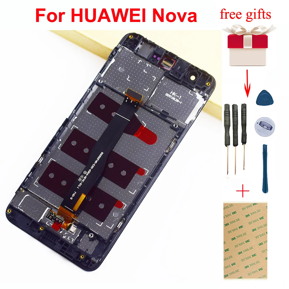Для HUAWEI Nova дисплей CAZ-AL10 CAN-L01 / L1/ L13 L12 сенсорный экран дигитайзер Сенсорное стекло +