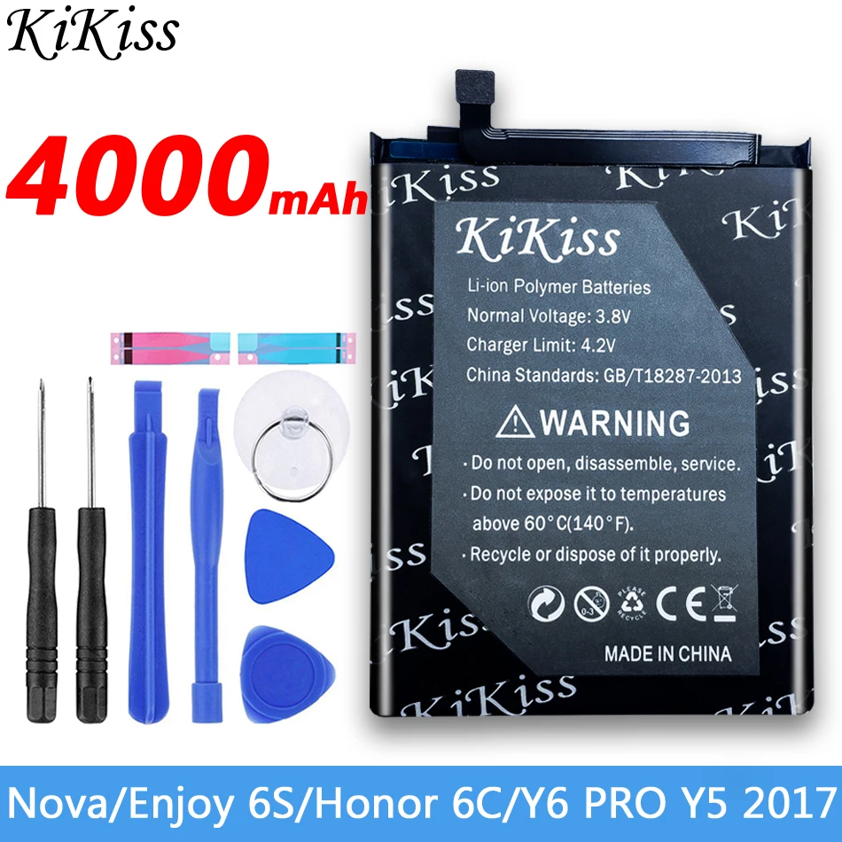 Оригинальный аккумулятор KiKiss HB405979ECW для Huawei Nova / Honor 6A 8A Enjoy 6S 6C Y5 2017/ P9 Lite мини
