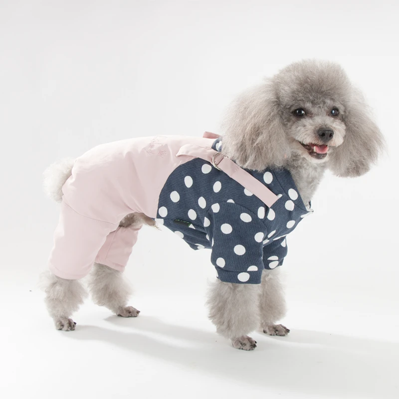 Hipidog Four-Leg Cotton Pet Coat Snow Winter Dog Clothes Small Jumpsuit Parka Puppy |