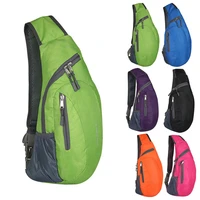 unisex chest bag pack waterproof travel sport nylon crossbody shoulder sling bags men women cmg786