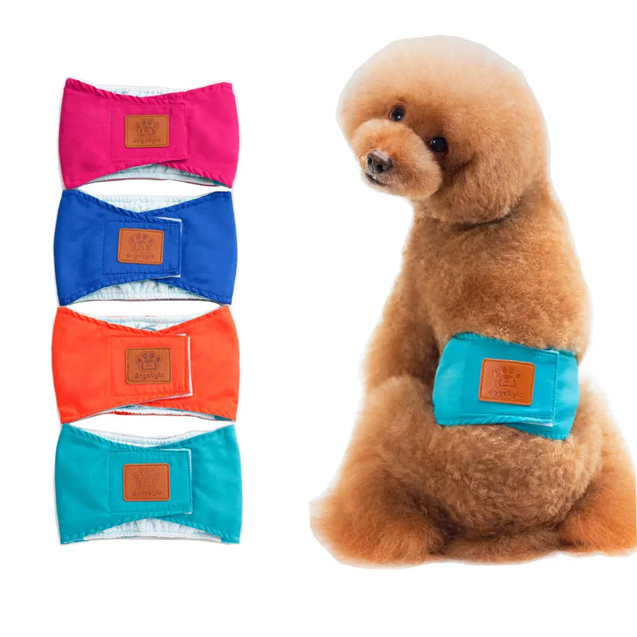 Мужской собаки шорты Washalbe прочный физиологические брюки подгузник домашнее