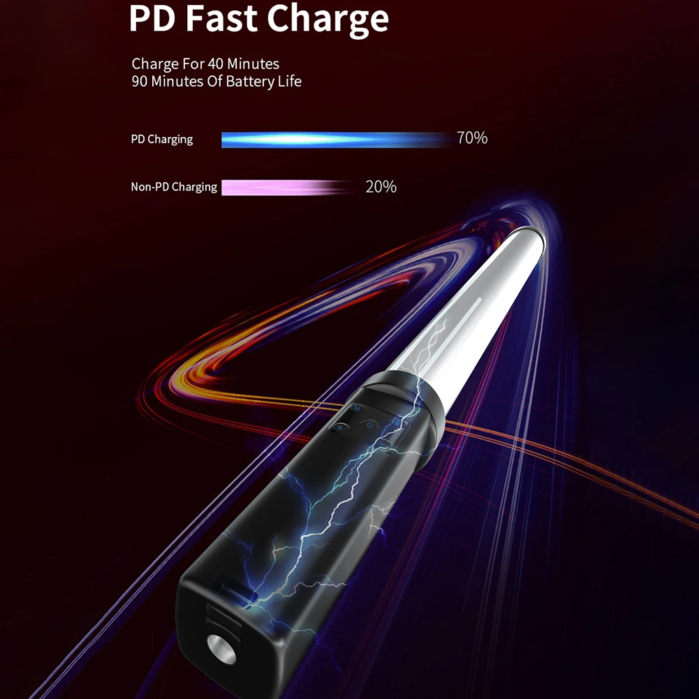 Портативная светодиодсветильник лампа RGB для фотосъемки со встроенным