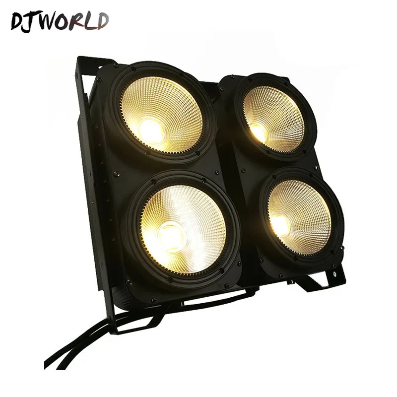 DJworld 4x100 Вт 4 глазный светодиодный светильник COB холодный и теплый белый