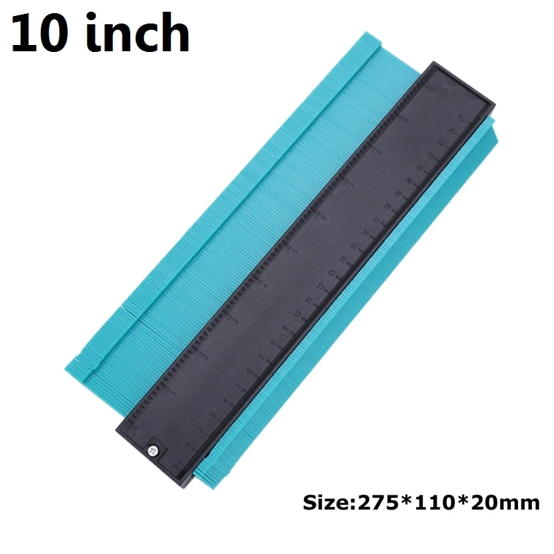 Green 10inch 5/6/10/15/20 дюймов контур профиль датчика копия контур датчик Стандартный Дерево Лазерная маркировочная инструмент в клеточку измерены в ненатянутом ламинат Плитки основные инструменты - Цвет: Green 10inch