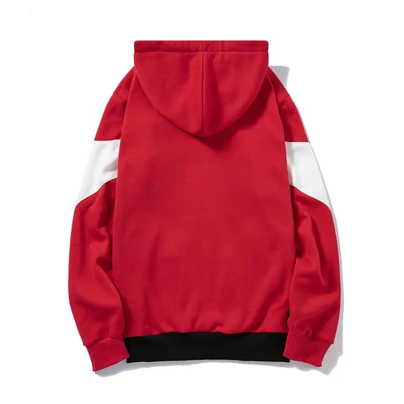 

Autumn Patchwork Hoodies Men Fashion Jackets Hooded Zipper Coat Winter Mens Casual Jogging Sweatshirts Long Sleeve Coats 2021