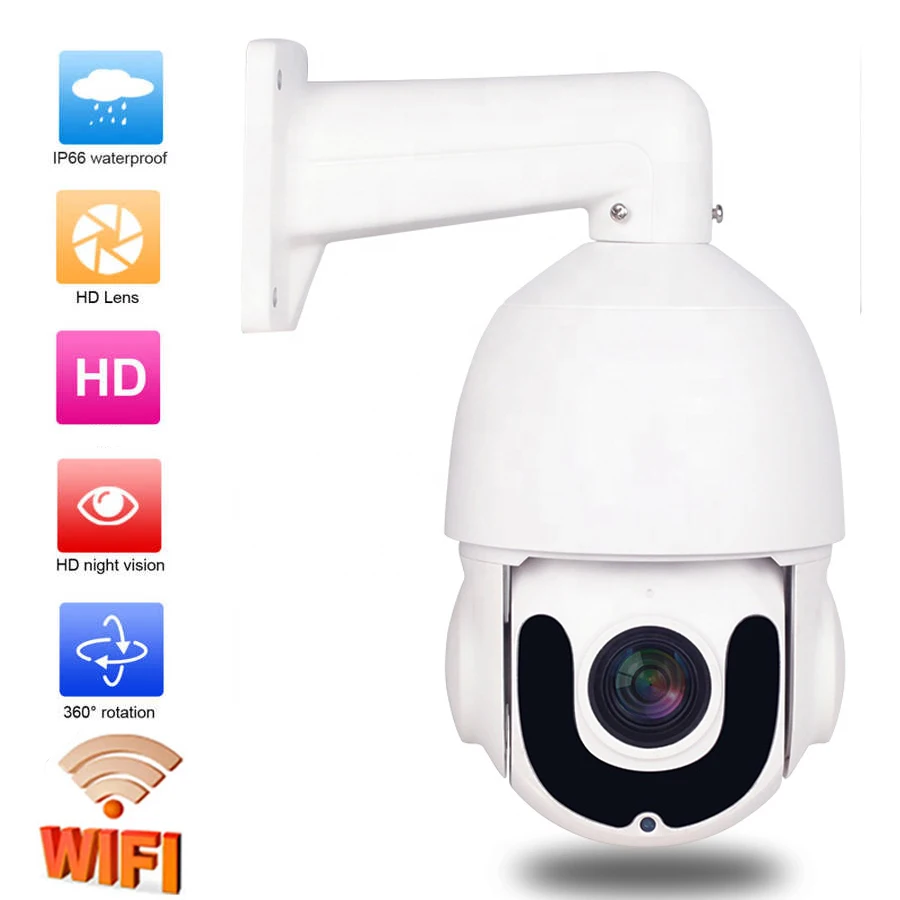 

Wireless WIFI Long Distance 8MP 4K 36X Zoom Outdoor Waterproof Dome PTZ IP Camera H.265 IR 150M CCTV Security