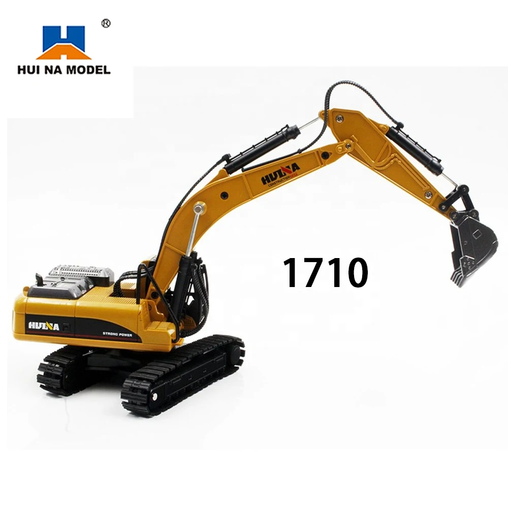 

Huina 1710 1:50 Alloy Excavator Truck Car Die-Cast Metal Professional Engineering Construction Vehicle RC Model Toys