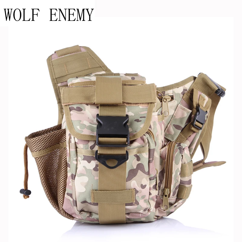 Мужская Военная Тактическая Сумка армейская спортивная сумка через плечо Molle