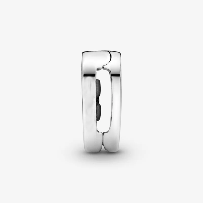 

2021 Spring Hot Sale 925 Sterling Silver Bead Blue Pav Heart Clip Charm Fit Original Pandora Bracelets Women Jewelry Gift