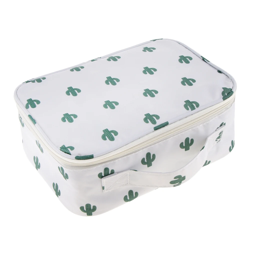 

Women Waterproof Oxford Travel Organizer Bag, Cosmetic Make Up Bags, Wash Bags, Beauty Case with Brush Slots
