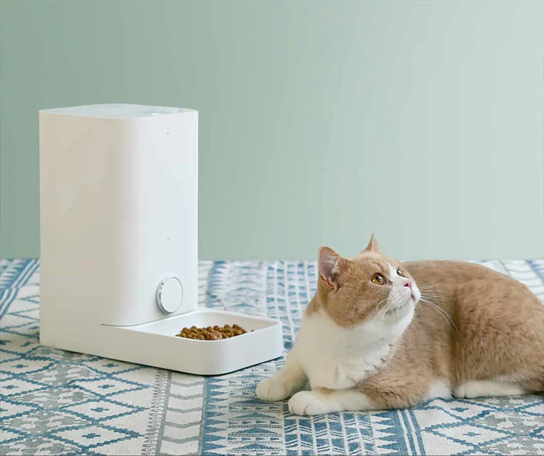 Xiaomi Smart Kitten Pets Feeder Fully Removable Washable Freshly Stored 1.5kg Cat Food Wifi Wireless Remote Control For Cat