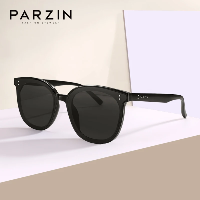 

PARZIN Nylon Fashion Women Sunglasses High Quality Sunshade Women's Glasses Round Driving Sun Glasses Lunette Soleil Femme