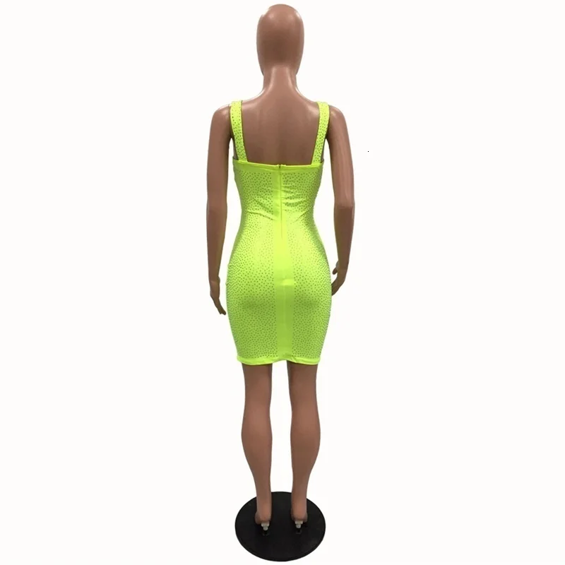 Женское Бандажное платье, Vestidos, элегантное, без рукавов, с кристаллами, сверкающее, для знаменитостей, вечерние, облегающее, Клубная одежда, сексуальные платья