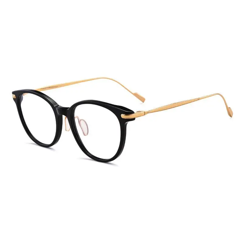 Корейские брендовые дизайнерские ретро очки в круглой оправе для мужчин