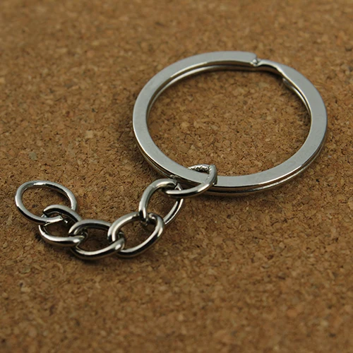 10/5Pcs Key Chains with Split Ring Antique Bronze Plated Silver Gold 30mm Long Keyrings Keychain for Pendant Charms | Украшения и