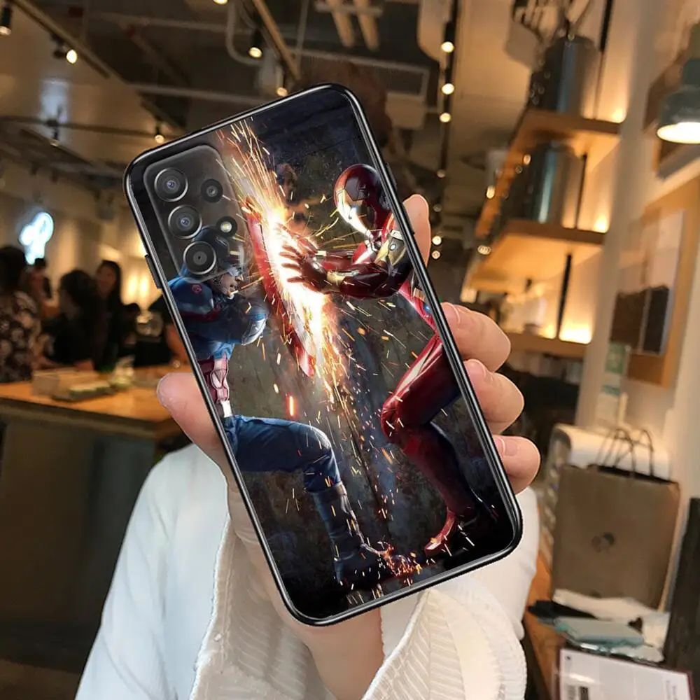 Чехол для телефона Iron Man VS captain Samsung Galaxy A70 A50 A51 A71 A52 A40 A30 A31 A90 A20E 5G a20s - купить по