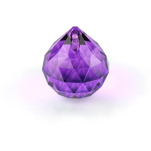 Violet K9 цветная хрустальная декоративная шаровая стеклянная граненая прозрачная подвесная хрустальная люстра в форме шара аксессуары запасные части для люстр - Цвет: Violet