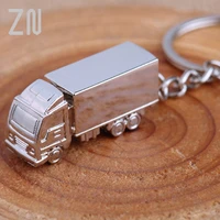 zn mini metal truck key ring lorry car keyfob keychain creative gift lovely keyring for women men