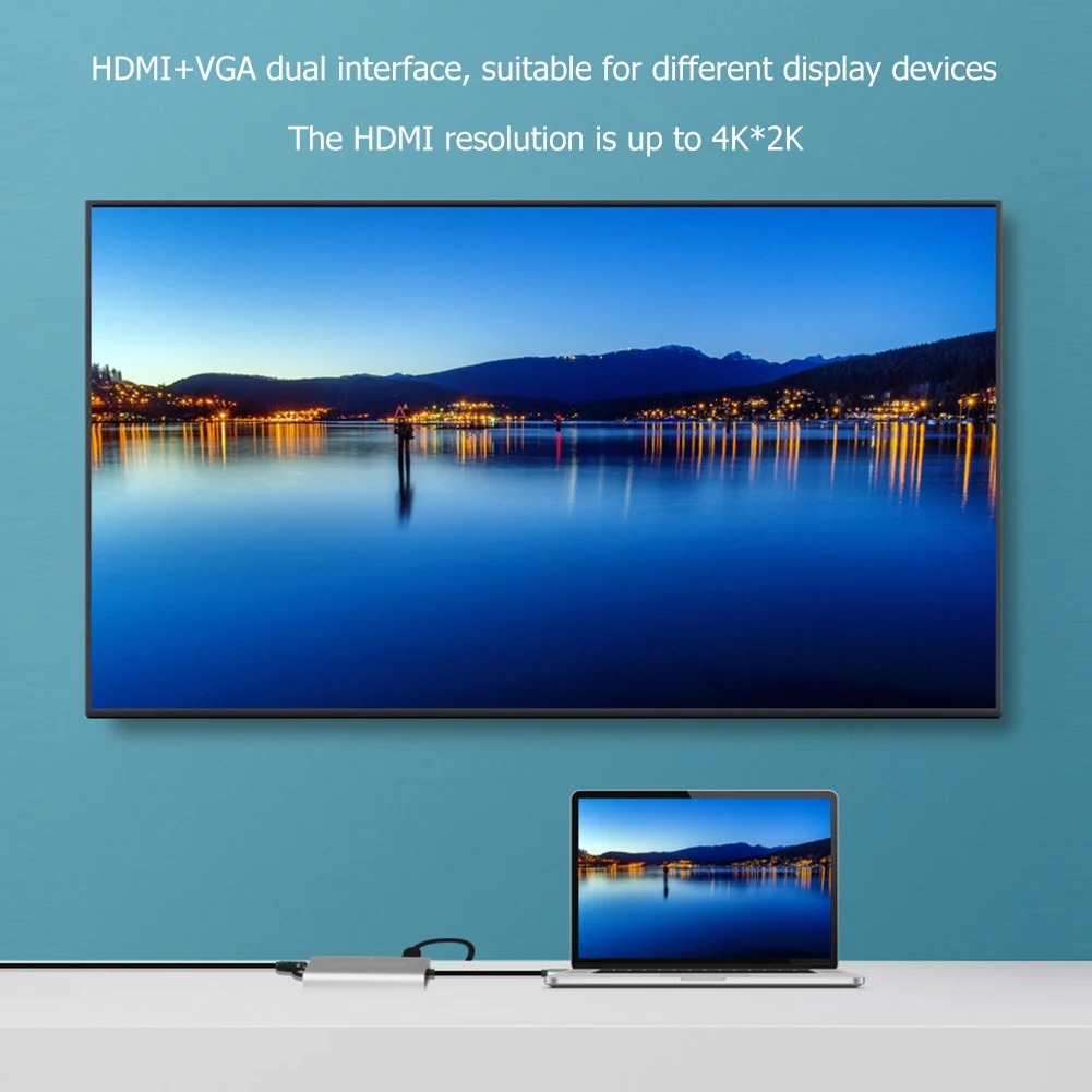 Многофункциональный концентратор usb type c конвертер Установка Удаление Удобный