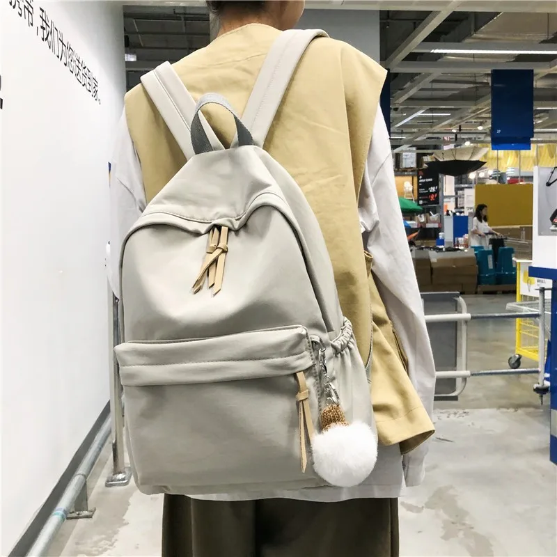 Модный рюкзак Женская нейлоновая сумка на плечо 15 6-дюймовый школьный для