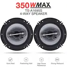 2 шт. 6 дюймов 350W 4 полосная автомобильная Коаксиальная Авто Стерео полный диапазон частот Hi-Fi колонки неразрушающего Установка