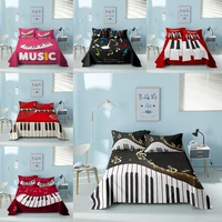 music note printed bed sheets kids bedding polyester soft flat sheet bed linens children adult kids bed cover home textiles