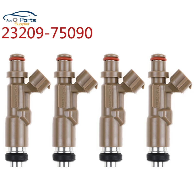 4pcs 23209-75090 Fuel Injector For Toyota ASIA Land Cruiser Prado EU Coaster 2.7L 3RZ 1999-2007 2320975090 2320979145
