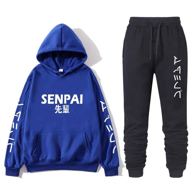 

New Winter Fashion Printed Wool Men's Hooded Sweatshirt Mens Womens Street Wear Black Hoodie Men's Sports Suit