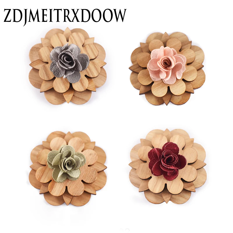 Симпатичная деревянная брошь булавки аксессуар 5 цветов Прямая поставка S11 |