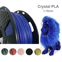 crystal pla filament 3d printer 1 75mm 1kg 500g 250g for choose 3d printing materials glittering pla glistening plastic filament