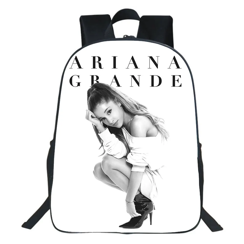 

Рюкзак Ariana Grande для мальчиков и девочек, школьные ранцы для подростков, модные сумки с принтом звезд и певиц в стиле Харадзюку, Детские рюкзак...