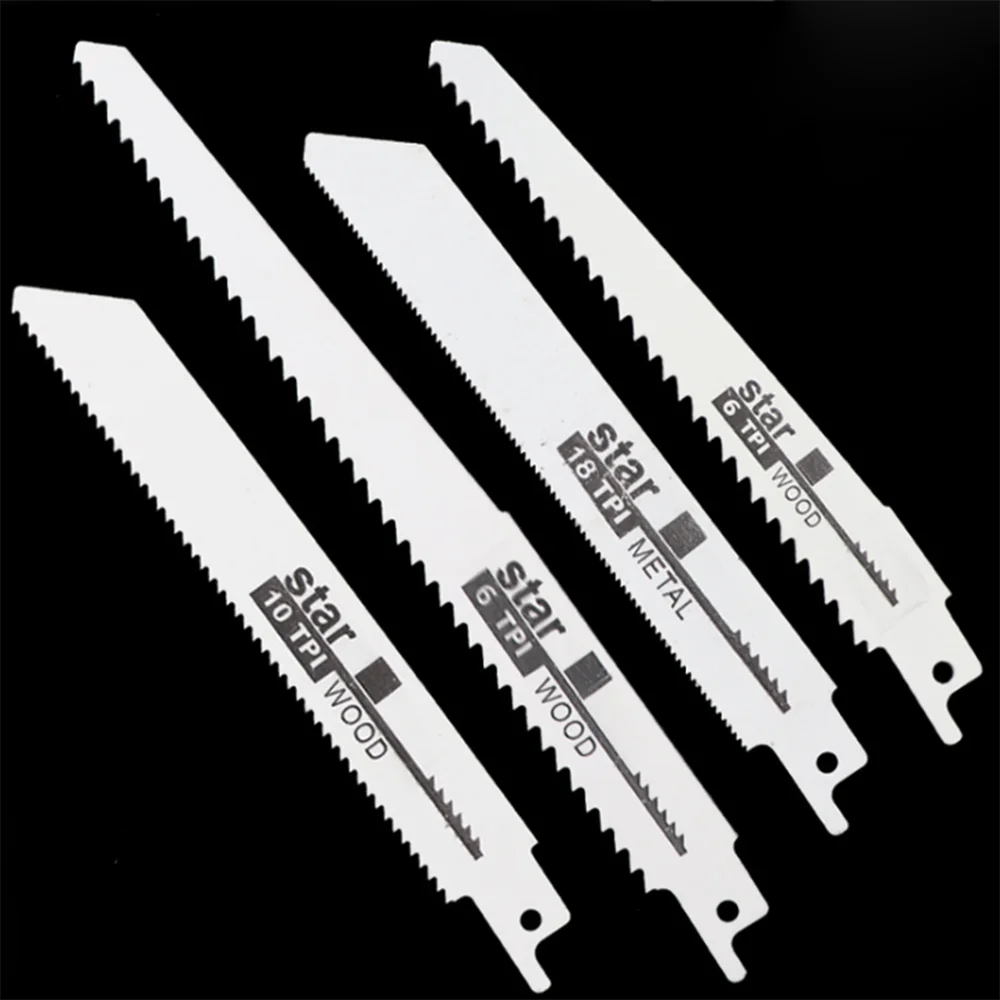 

4pcs Reciprocating Saw Blades Saber Saw Handsaw Multi Saw Blade For Cutting Wood Metal PVC Tube Power Tools Accessories