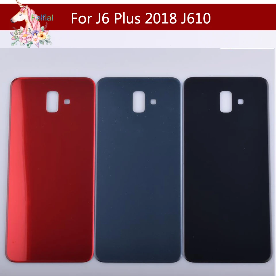 

10pcs/lot For Samsung Galaxy J6 Plus 2018 J610 J610F SM-J610F Housing Battery Door Rear Back Cover Case j610 Chassis Shell