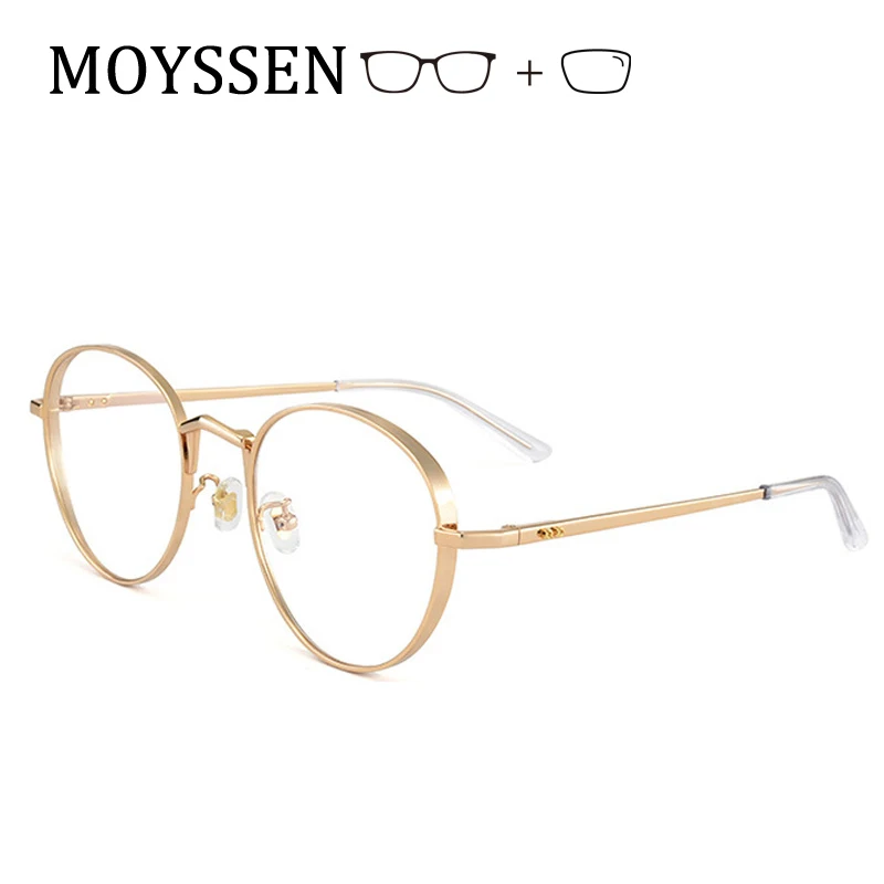 Мужские Круглые ретро-линзы премиум-класса 100% титановые очки женские шикарные