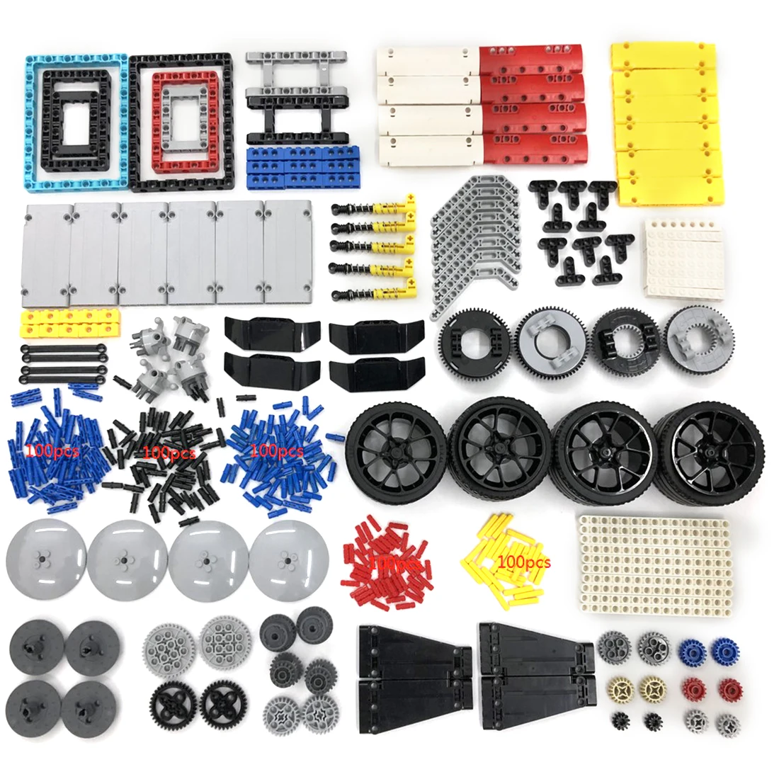 

642Pcs DIY Educational Technic Parts for Standard Building Block Brands- Random Color