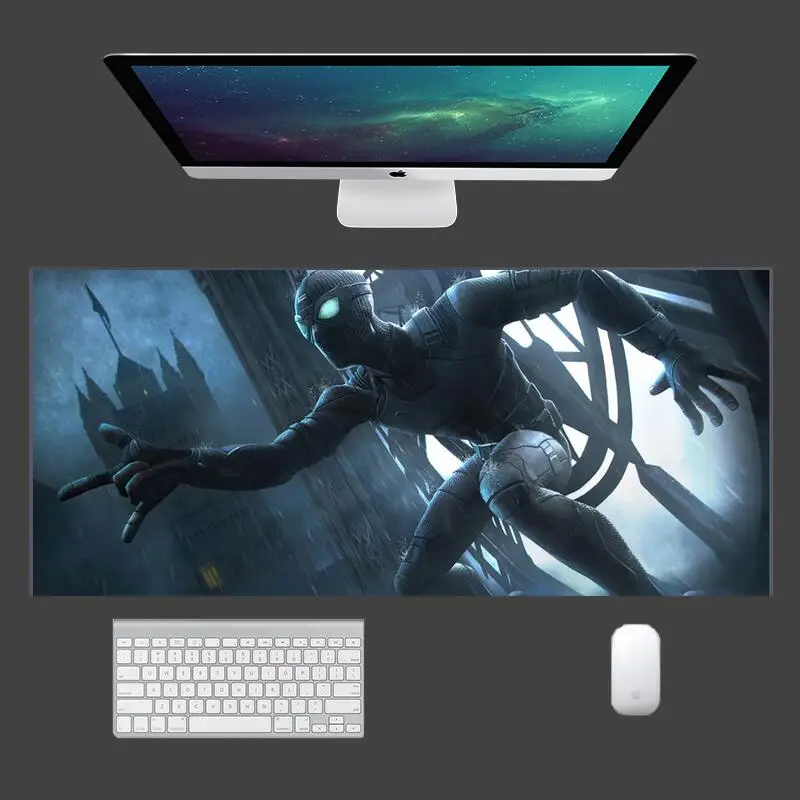 

Cool spiderman Anime Pc carpet mouse pad mats gamer gaming accessories desk mat mousepad ergonomic wrist rest carpet Gamer