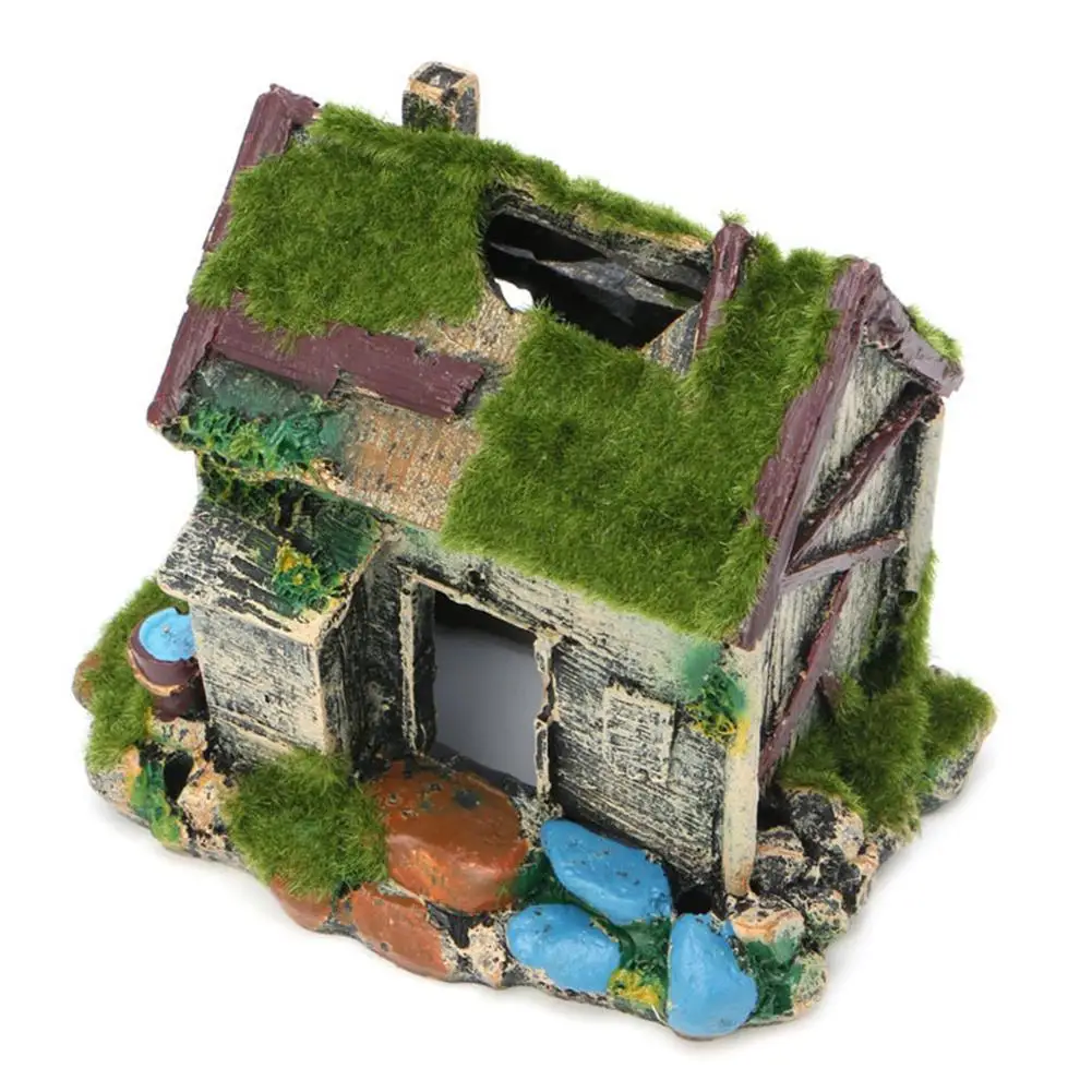 Аквариумное украшение имитация рокерных изделий смола приют домик для рыбы чаша