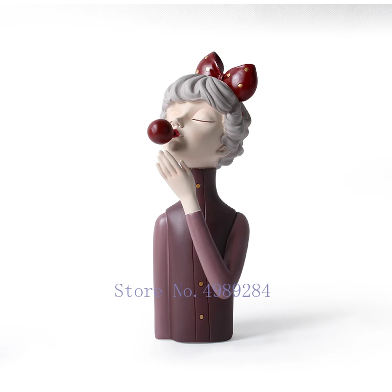 Креативная Статуэтка с изображением девушки из смолы | Дом и сад