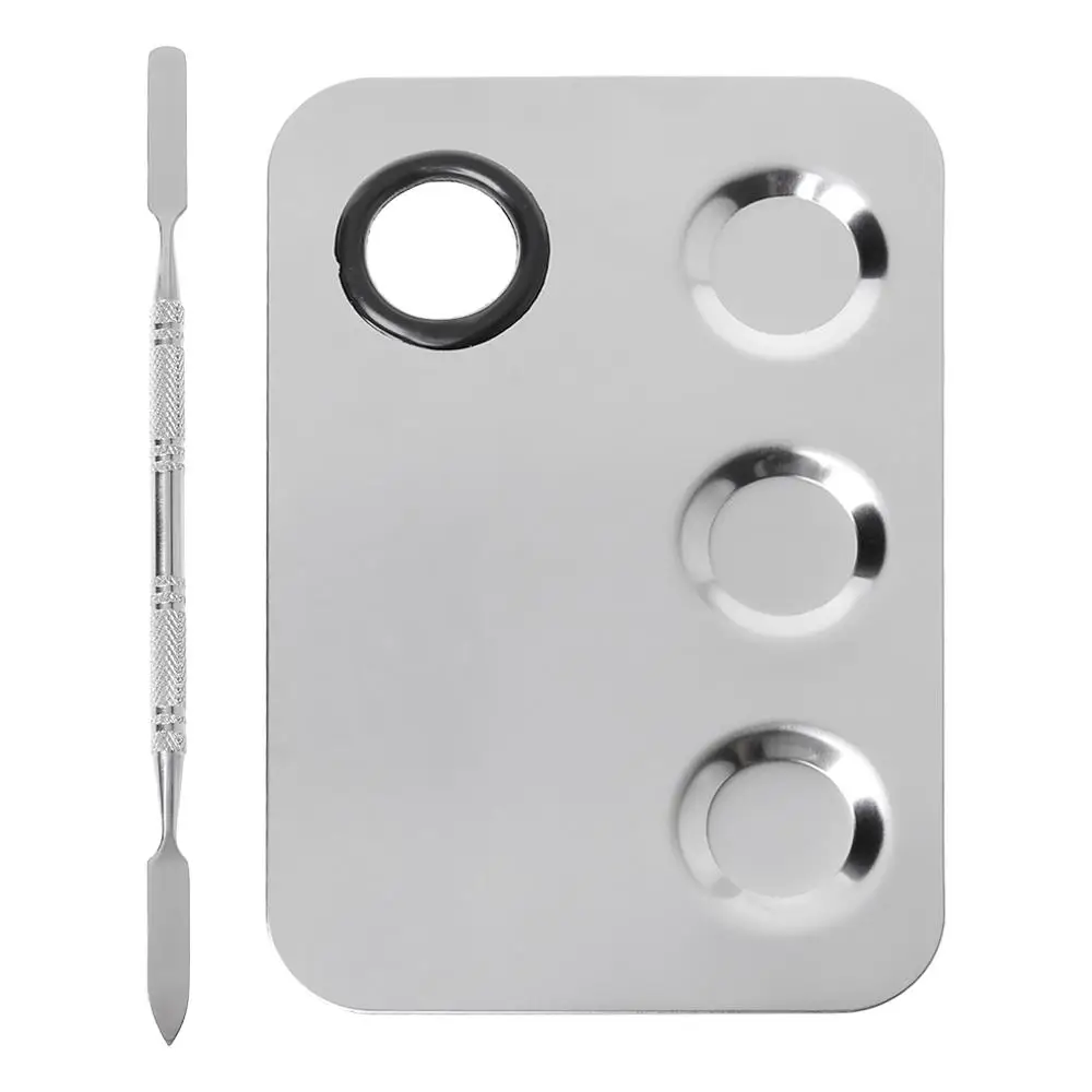 Набор шпателей из нержавеющей стали для Смешивания Краски поднос нейл-арта