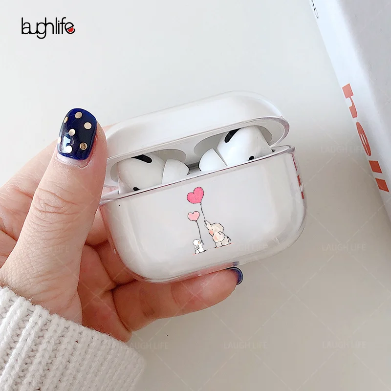 

Cute Lovely Dumbo Baby Elephant Shockproof Soft Shell For Apple Wireless bluetooth Headset Airpods Pro Protection Cover Cases