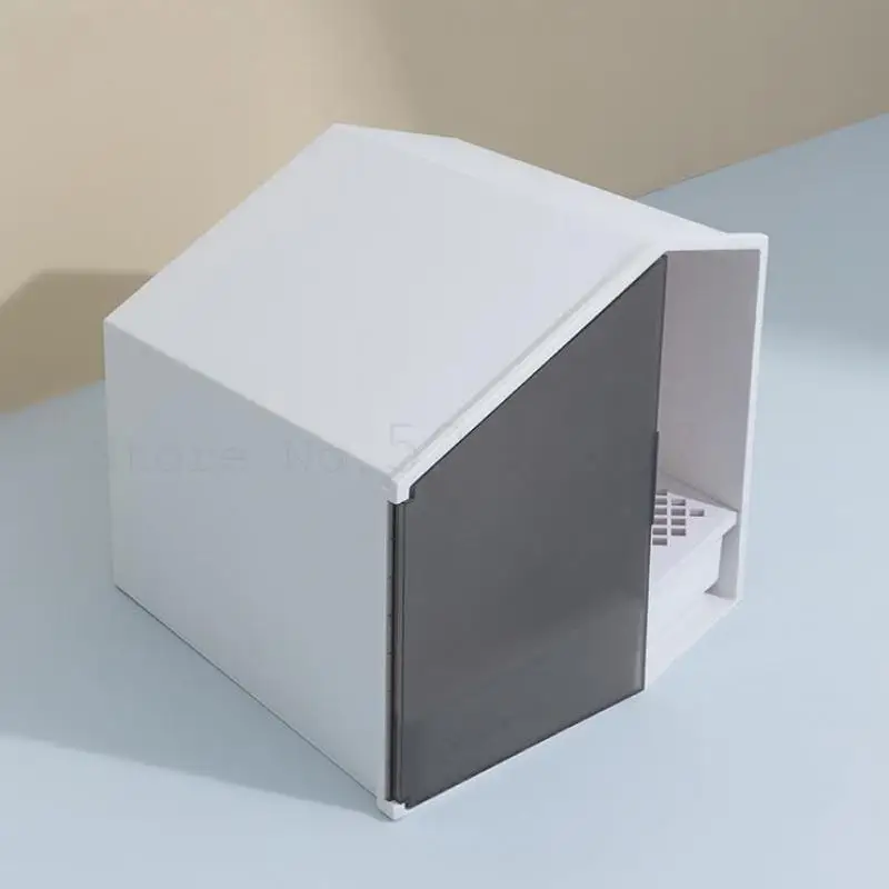 Маленький дом для кошачьего туалета дезодорирующий полузакрытый туалет кошачий