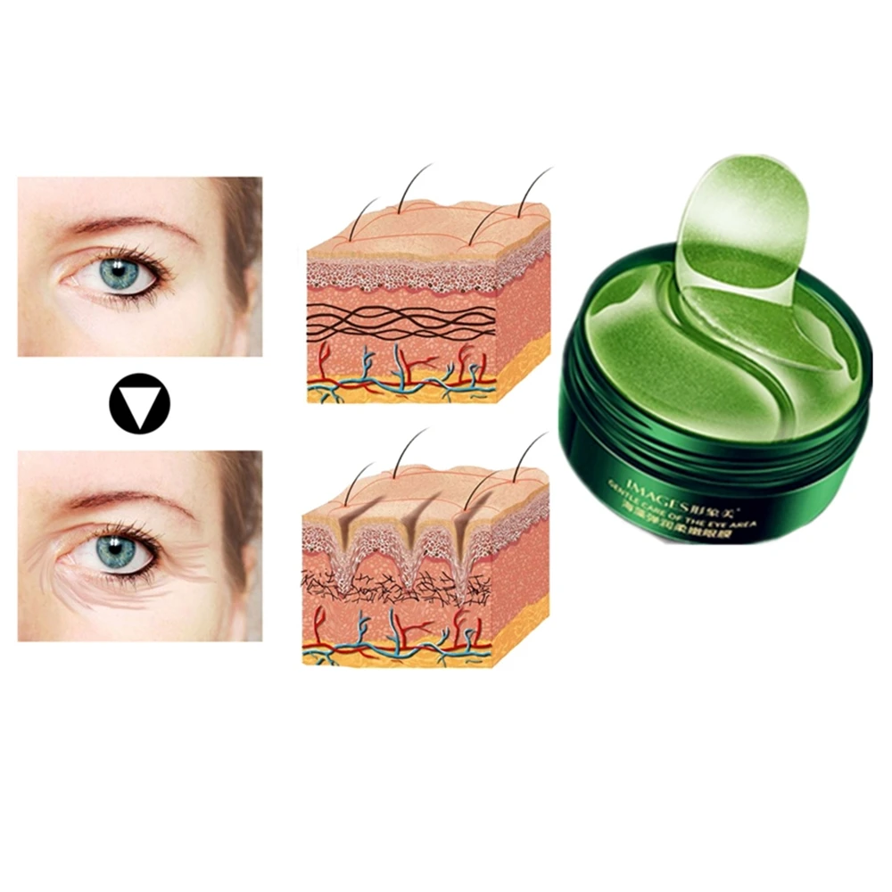 Чистый Морские Водоросли против темных кругов возле глаз затянуть избавление от