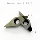 Vcgt1604 VCMT160412 VNMG Алмазный индексируемый токарный Карбид PCD CNC вставка станок для поворота алюминиевая Ступица колеса латунь 1 шт.