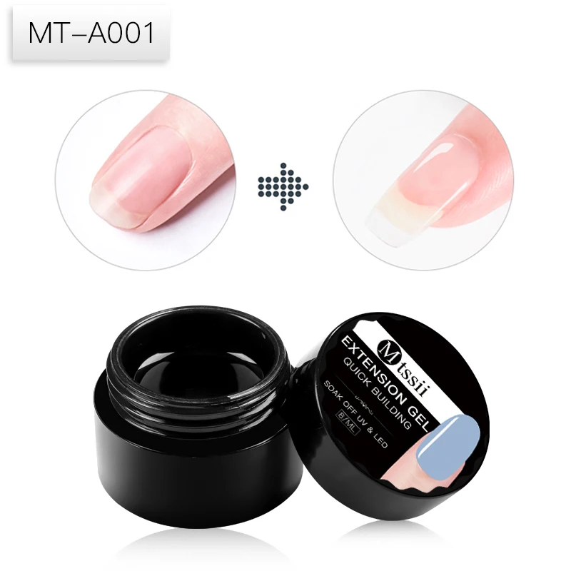 Mtssii, 8 мл, 1 коробка, быстрое удлинение, полиуф-гель, прозрачный, белый, розовый, строительный Гель-лак для ногтей, для наращивания ногтей, формы для ногтей, акриловые наконечники - Цвет: S00743