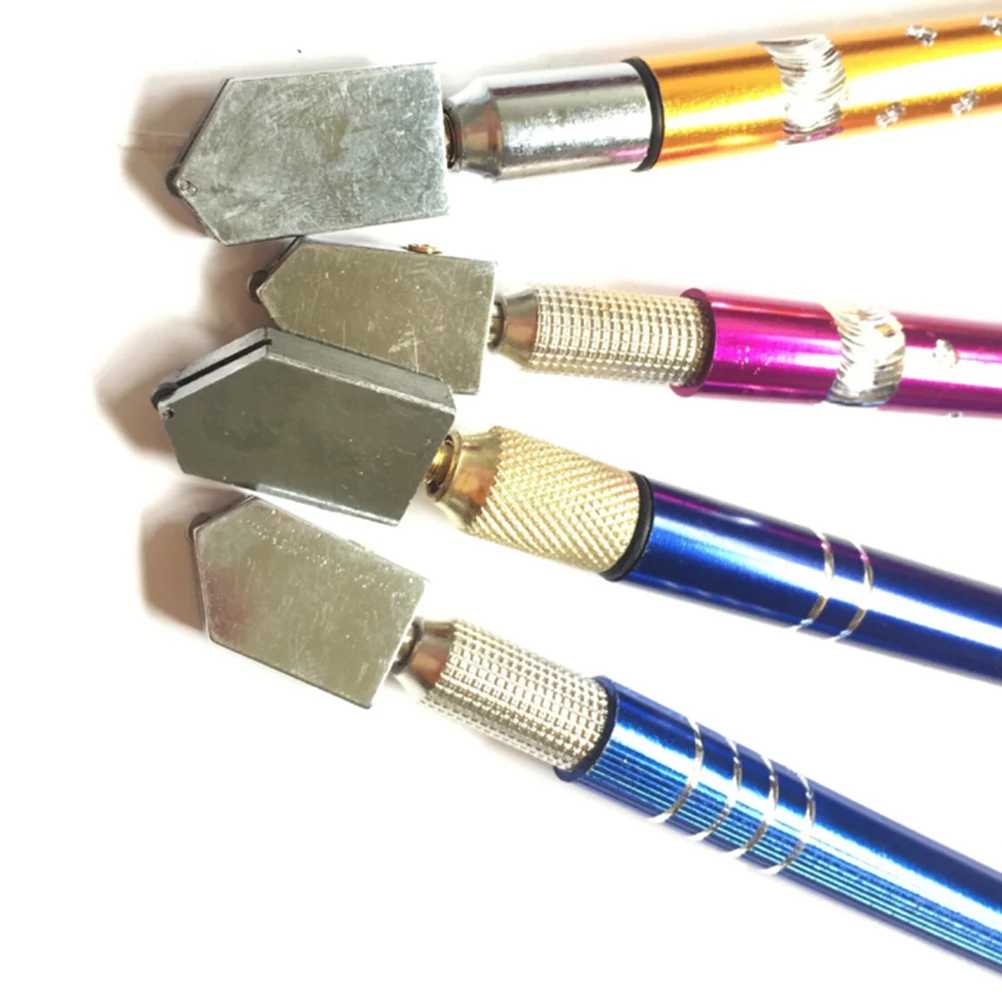 

New Professional Oil Filled Tungsten Carbide Glass Cutter Cutting Wheel Metal Handle Hand Tools Random Color 1PCS