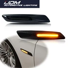Автомобильные габаритные огни iJDM, для BMW 1 3 5 серии F30E90E91E92E93E46 E60E61, желтые светодиодный ные Передние габаритные огни, указатели поворота, стиль F10
